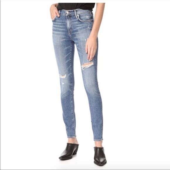 Agolde Denim - AGOLDE | Sophie Distressed High Waisted Skinny Jeans
